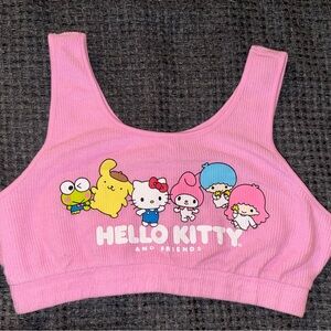 Hello Kitty and Friends New Pink Knit Sports Bra Tank. NWOT